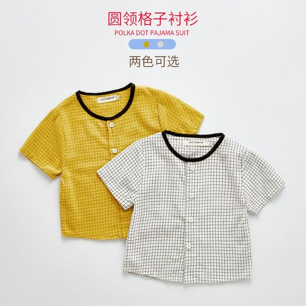 

short-sleeved 2020 new summer clothes clothes baby two-color shirt small and shirt children's clothingmedium children's, White;black