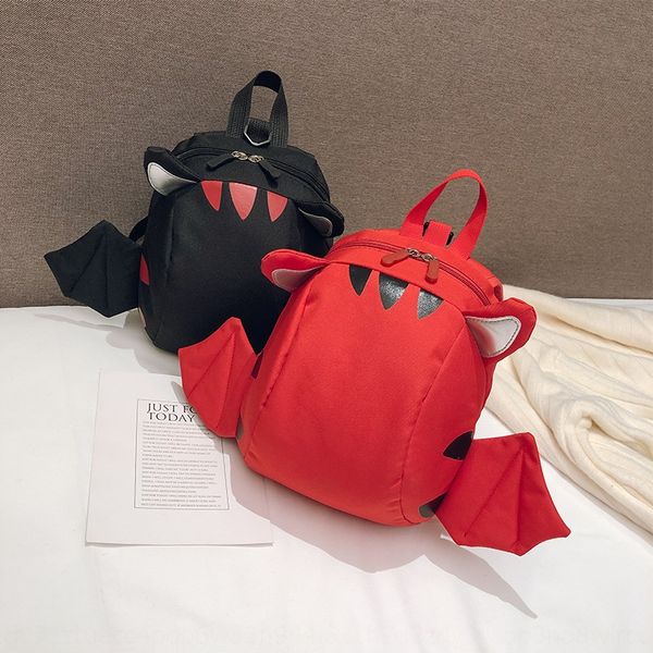 

2019 new men's and women's kindergarten children's demon wings anti-lost bag 1-3-7 years backpack old children's backpac