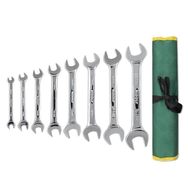 

8pcs combination wrench set double open end wrench hardware auto repair tool #cw