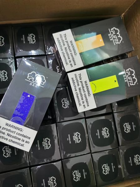 

puff bar disposable device starter kit 280mah battery 1.3ml cartridge vape with security code vs mr fog disposable