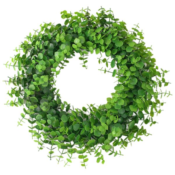 

artificial green leaves wreath