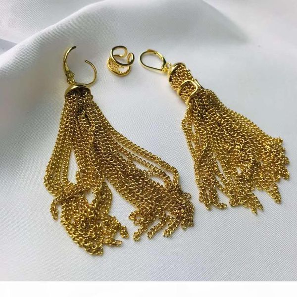 

y earrings are popular in europe and america luxury custom style necklace earrings 20, Golden;silver