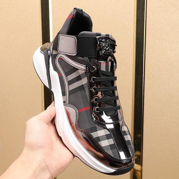 

comfortable mens shoes autumn and winter lightweight footwears fashion sneakers plus size lace -up luxury men shoes chaussures pour hommes, Black