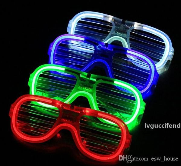 

fashion led light glasses flashing shutters shape glasses led flash glasses sunglasses dances party supplies festival decoration e1680305