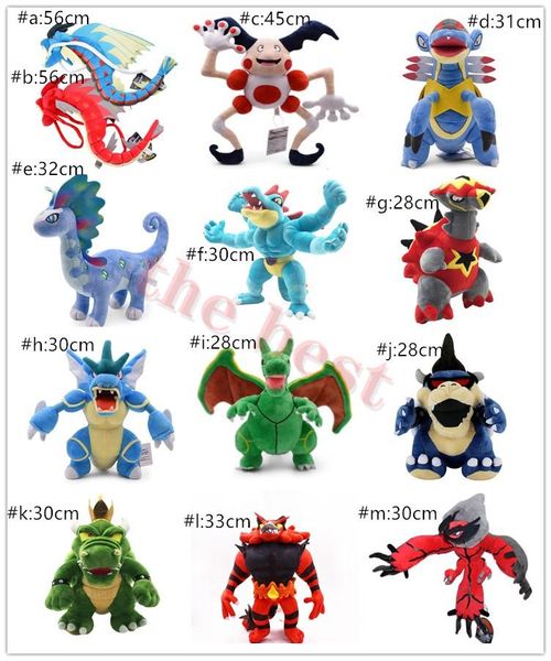 

more styel gyarados mr. mime armaldo aurorus rayquaza incineroar yveltal bowser turtonator plush doll stuffed animals toy gifts nopo004