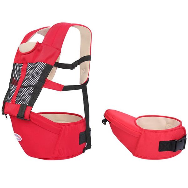 

ergonomics baby carrier infant hipseat breathable red color sling for baby travel outdoor front carry mother wrap 0-36 month
