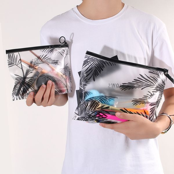 

transparent pvc bags cosmetic bag travel makeup case women zipper make up bath organizer beauty case waterproof toiletry bag