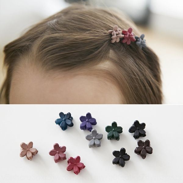 

korean issuing issuing card accessories accessories small mini flower side children's clip korean style bangs hair card hair clip, Slivery;white