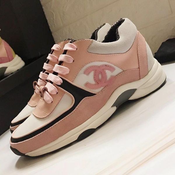 

luxury women shoes vintage shoes outdoor walking sneakers lace -up low fashion classic women shoes chaussures de femme, Black