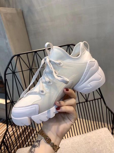 

fashion designer shoes ladies rubber sole leather oversized sneakers popular dress shoes size 35-40 xshfbcl, Black