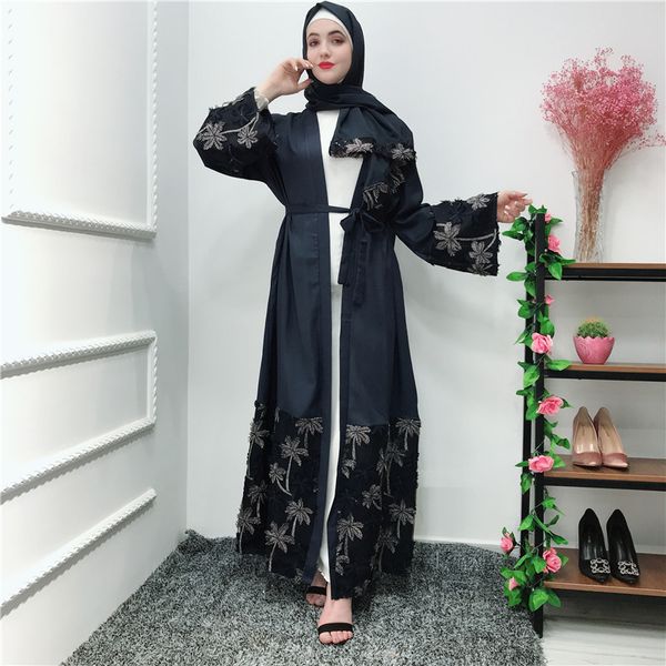 

kaftan floral abaya kimono robe dubai turkey muslim hijab dress abayas for women jilbab caftan islamic clothing ramadan elbise