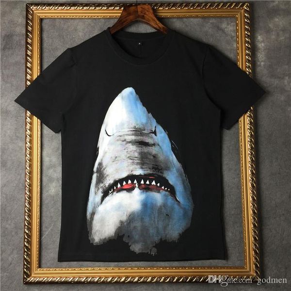 

luxury designer t shirt hip hop casual summer t shirt short sleeves fashion 3d animal printing men women tees size s-xxl, White;black