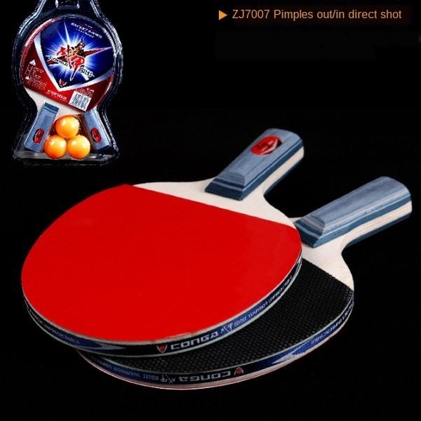 

tennisracket table tennis double 3 ball anti-glue straight finished racket gift table tennis