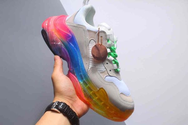 

2020 европейских и американских моды тройной s удобно, дышащий, не скользит износостойких мужские и женские туфли 67527h, Black