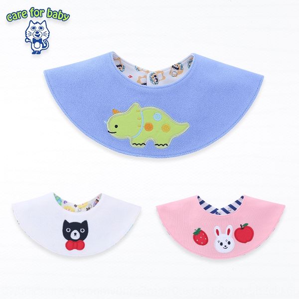 

fluorescent ins tide brand 360 degree baby towel bib children's saliva towel round waterproof bib