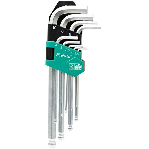 

set of screwdrivers with extension ball-head type hexagon socket wrench