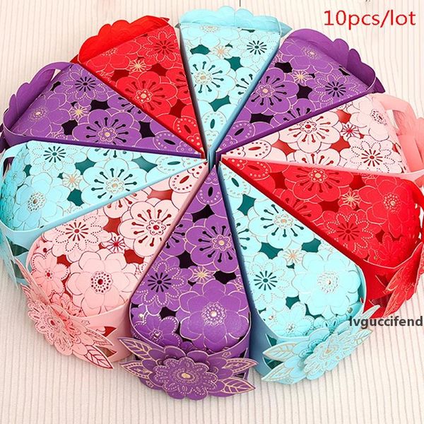 

10pcs/lot wedding candy box romantic pink blue paperboard crafts exquisite wedding favors and gift boxes party supplies