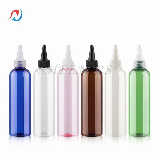 

storage bottles & jars hip 12pack 250ml 8.5oz pet plastic hair oil pointed mouth screw twist beak cap bottle