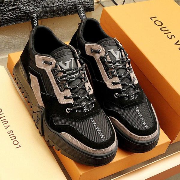 

2021 new mens shoes fashion rubber soles luxury hiking sneaker chaussures pour hommes with original box lace -up fashion men shoes breathabl