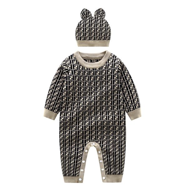 

2-piece newborn baby boy baby romper knitted clothes baby jumpsuit autumn newborn romper outer autumn and winter sweater sweater suit, Blue