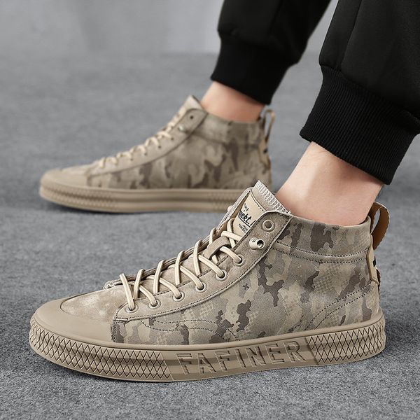 

new canvas suede shoes deodorant breathable men's shoes tide non-slip male students lace casual sneakers men's, Black