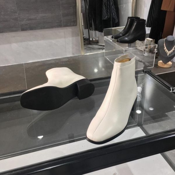 

62 luxury desigenr 360 genuine ankle boots for women dr luxury designer motorcycle boots women platform martin boots thick heel w, Black