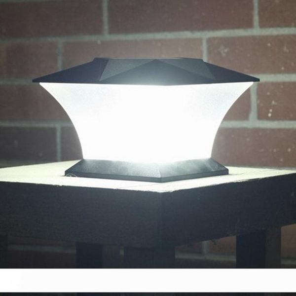

new 24led solar pillar light led solar post pole column lamp for outdoor gate fence wall courtyard cottage household park