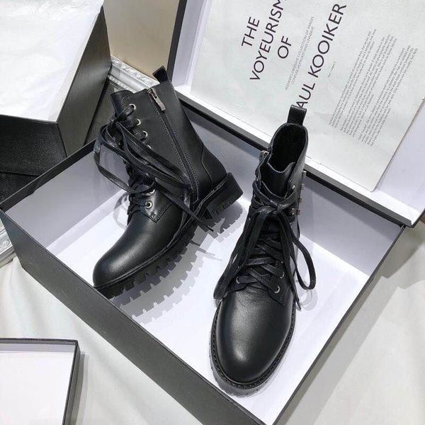 

2020g autumn and winter models leather platform women's boots british wind martin boots, fashion high-heeled thick heel boots