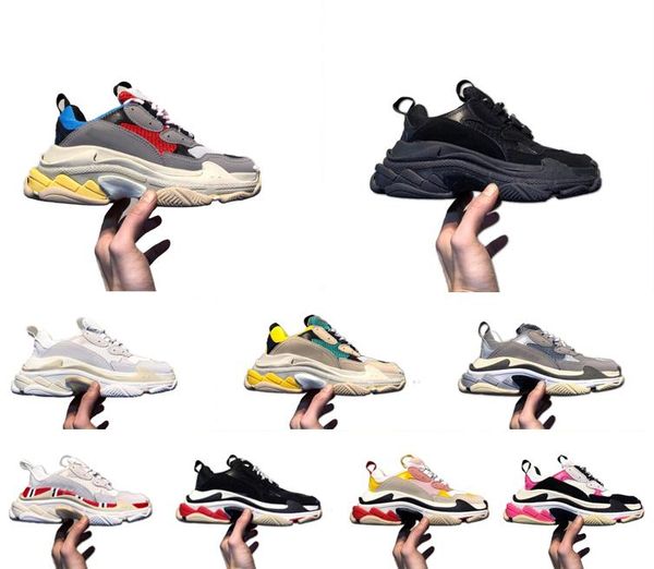 

2020 designer triple s balanciaga shoes clear bubble midsole men women green black white triple-s casual sneakers increasing leatheow2u#