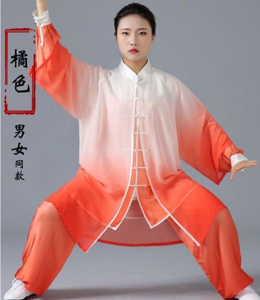 

tai chi taiji cape martial arts uniforms wushu suits veil, Black;red
