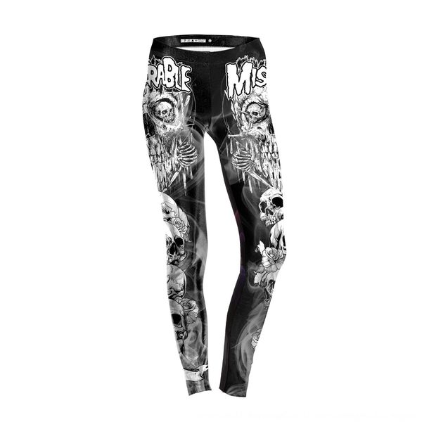 

2020 new skull printed leggings kdk1814 2020 new skull digital pants digital tight pants printed tight leggings kdk1814, Black