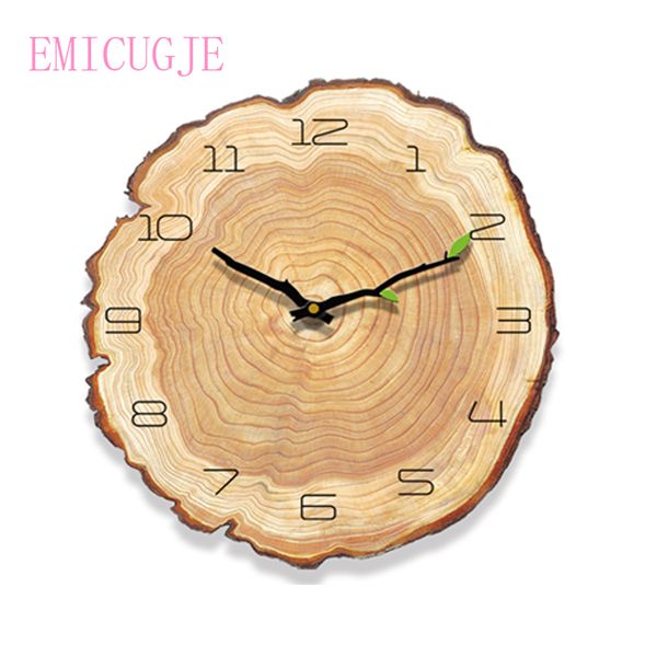 

decorativ vintage wooden clock cafe office art large wall clock gift home home kitchen wall decor silent design