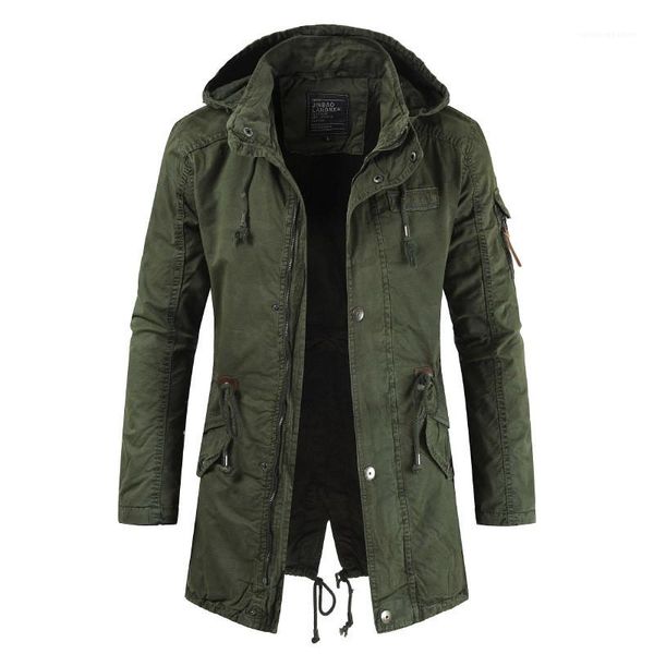 

windproof long sleeve split drawstring slim mens designer windbreaker with zipper pockets cargo coats dark color autumn mens jackets hooded, Black;brown