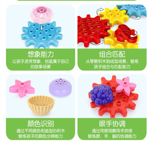 

my rotating party & baseplate 17x24 building block assembly toy for child gift 03