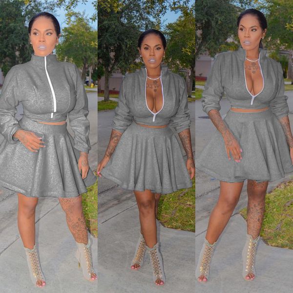 

2020 new women's clothing china wholesale european and american women's two piece sets solid color lantern skirt skirt dress, White