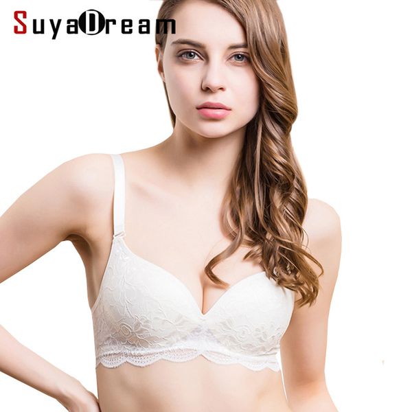 

women lace bras wireless bralette seamless bra push up 100% natural silk underwear deporte sujetador reggiseno ing, Red;black