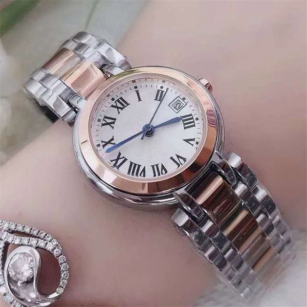 

2020new trend watches 2020 famous selling factory wholesale low price silver bracelet circular dial simple fashion watch gift for girls, Slivery;brown