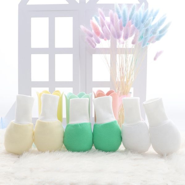 

clfml младенец хлопок новорожденных детей против царапин лица и ребенка тонкий хлопок infant новорожденных детей против царапин лица и перча, White