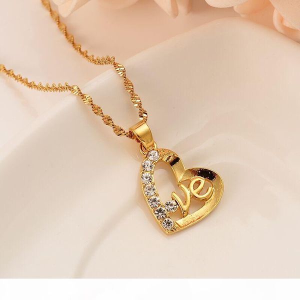 

мода fine gold filled алмазного сердце любовь форма cz наборов ювелирных подвеска ожерелье женщина african jewelry свадебная сторона а, Silver