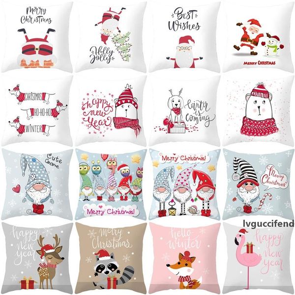

cartoon throw pillow cover square peach skin christmas series printed pillowcase decorative cushion covers for xmas home decor 4 2jz e1