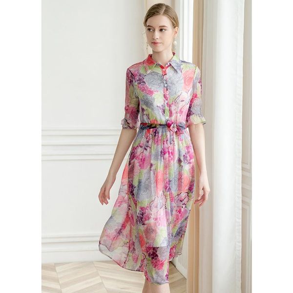 

2020 in sleeve suit -dress lapel printing leisure time dress you chalaza in sleeve dress, Black;gray