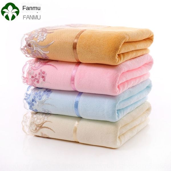 

straight cotton water absorbing towel soft water absorbing infant bath not easy to lose hair bath towel