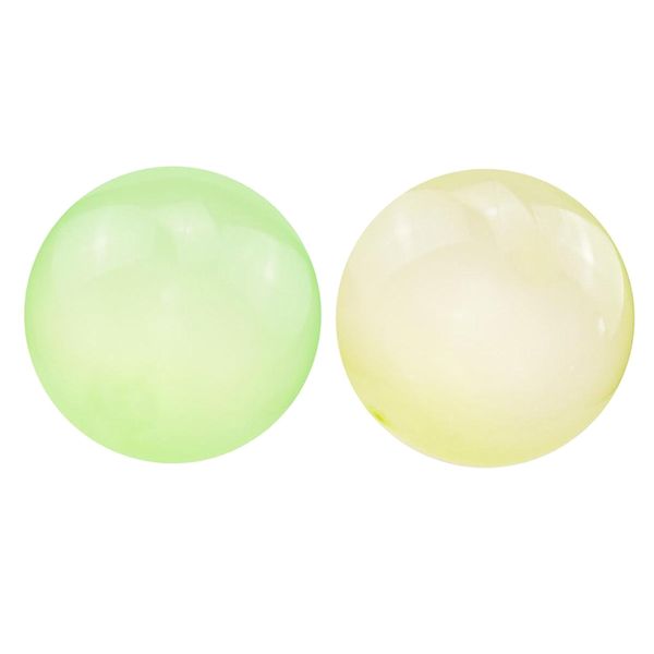 

2x inflatable bubble ball bubble balloon outdoor party green + yellow s