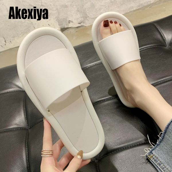 

slippers woman shoes fashion flat flip flops black summer women ladies eva non-slip bathroom beach slides u380