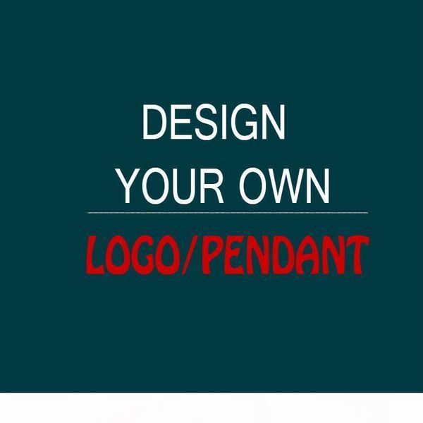 

quanlity design your own logo own logo pendant custom pendant 2 colors for gift drop shipping, Silver