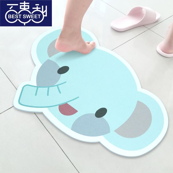 

water absorbing foot pad anti-skid mat quick-drying bathroom bathroom door non-slip mat diatomite wash-diatomite household