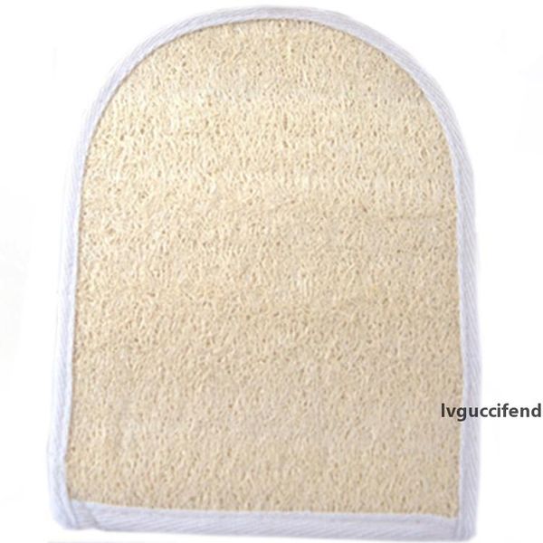 

6 x8 exfoliating loofah mitt body scrubber sponge 100% natural loofah glove for men and women
