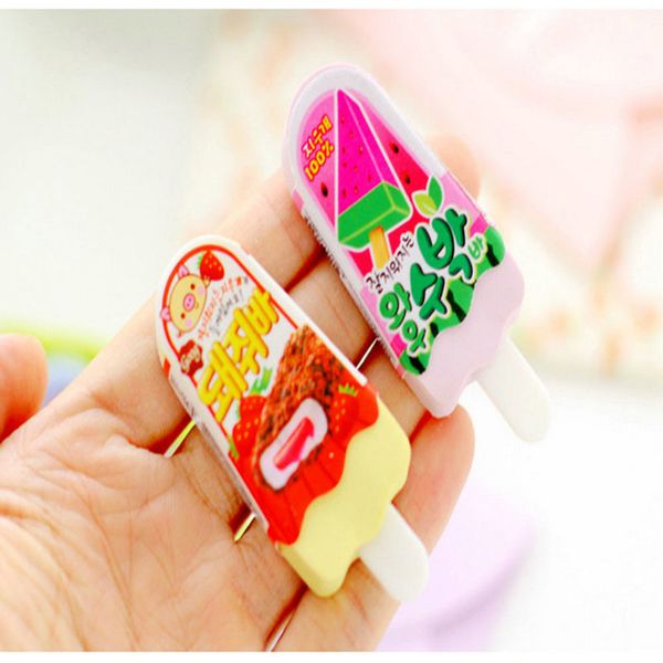 

2016 us 008 dl sy14 cartoon eraser ice cream creative lovely rubber pupil prize korean stationery learning kids school supplieskids ce2007 w