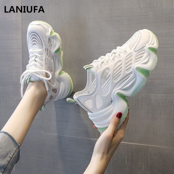 

fashion women casual shoes women flats breathable mesh vulcanized shoes woman female platform walking mujer, Black