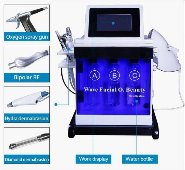 

новые горячий продавая хороший портативный 5 в 1 микродермабразие машина для глубокой очистки кожи кислорода sprayation и увлажняющего